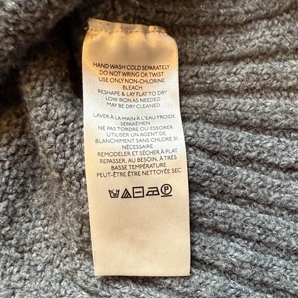 Free People Women's Dark Gray Charcoal V-Neck Sweater Size XL - Picture 7 of 11